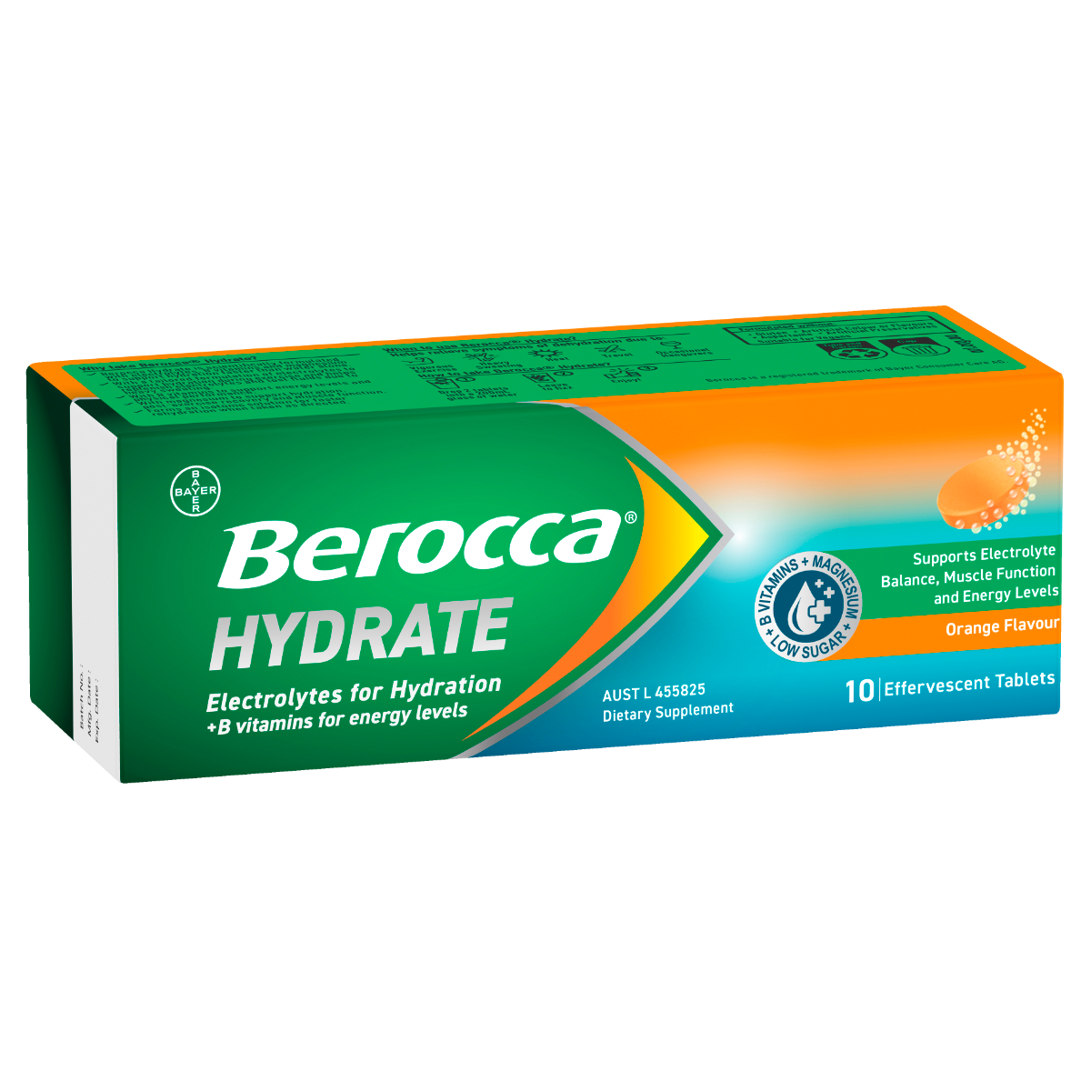 Berocca Hydrate Orange Effervescent Tablets