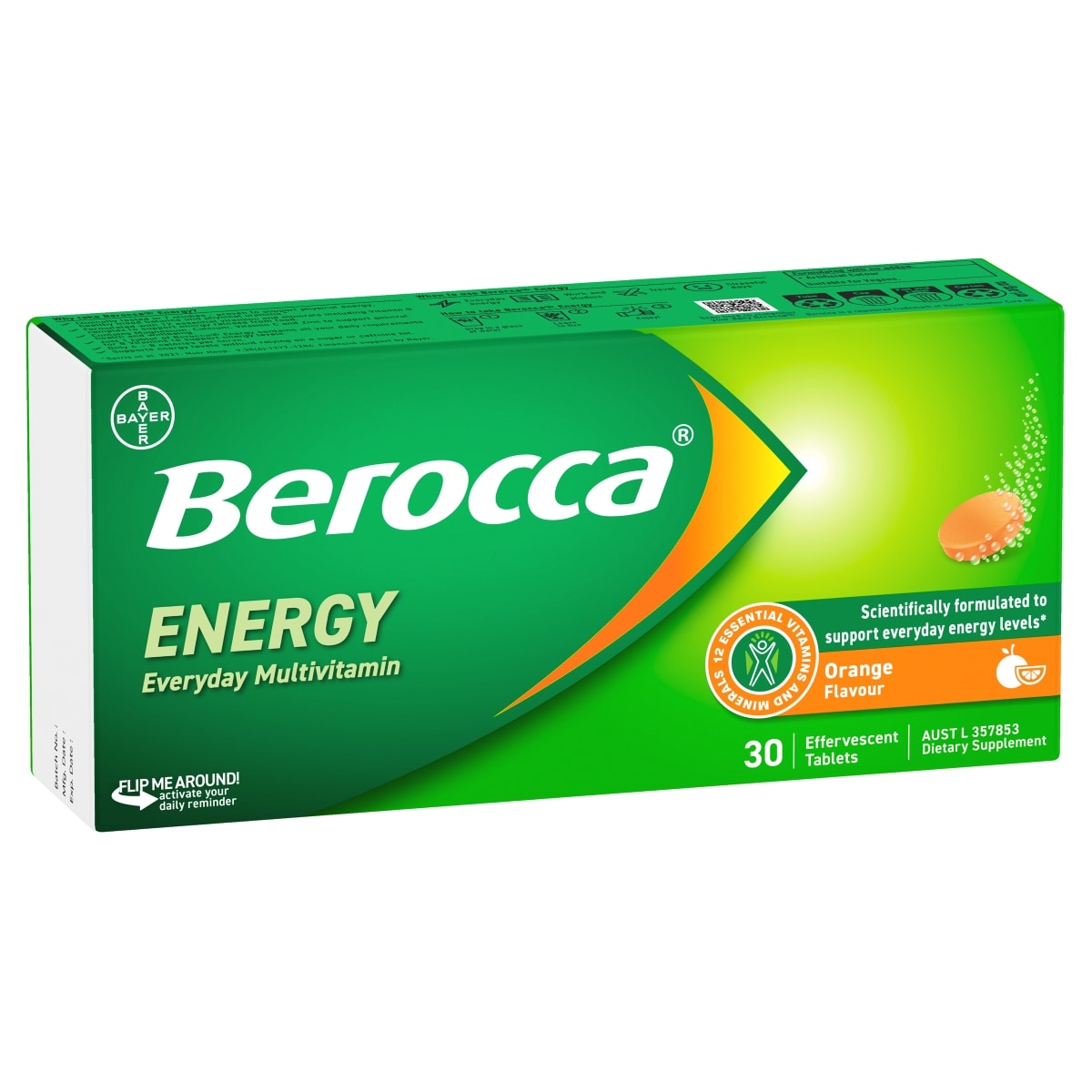 Berocca Orange Effervescent Tablets
