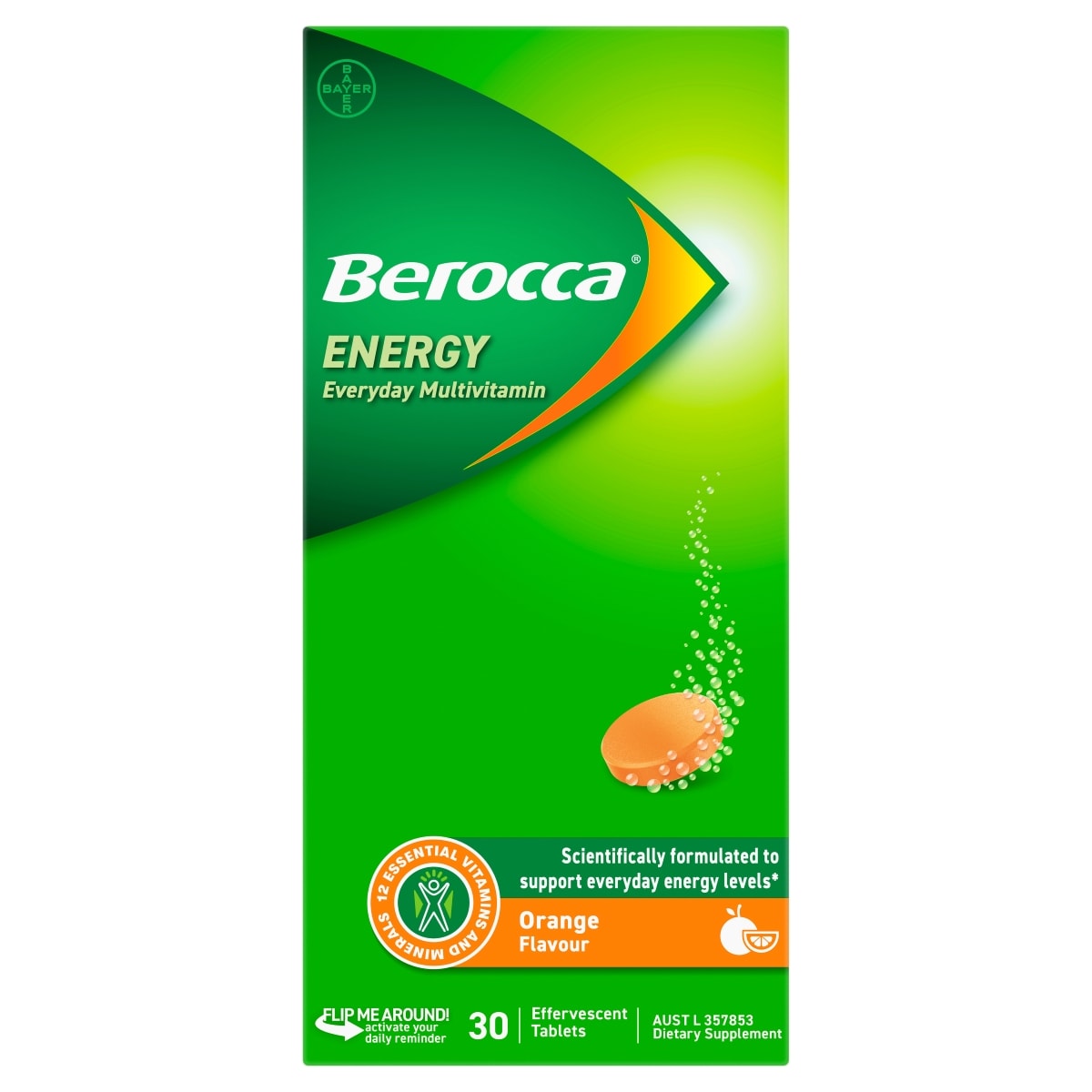 Berocca Orange Effervescent Tablets