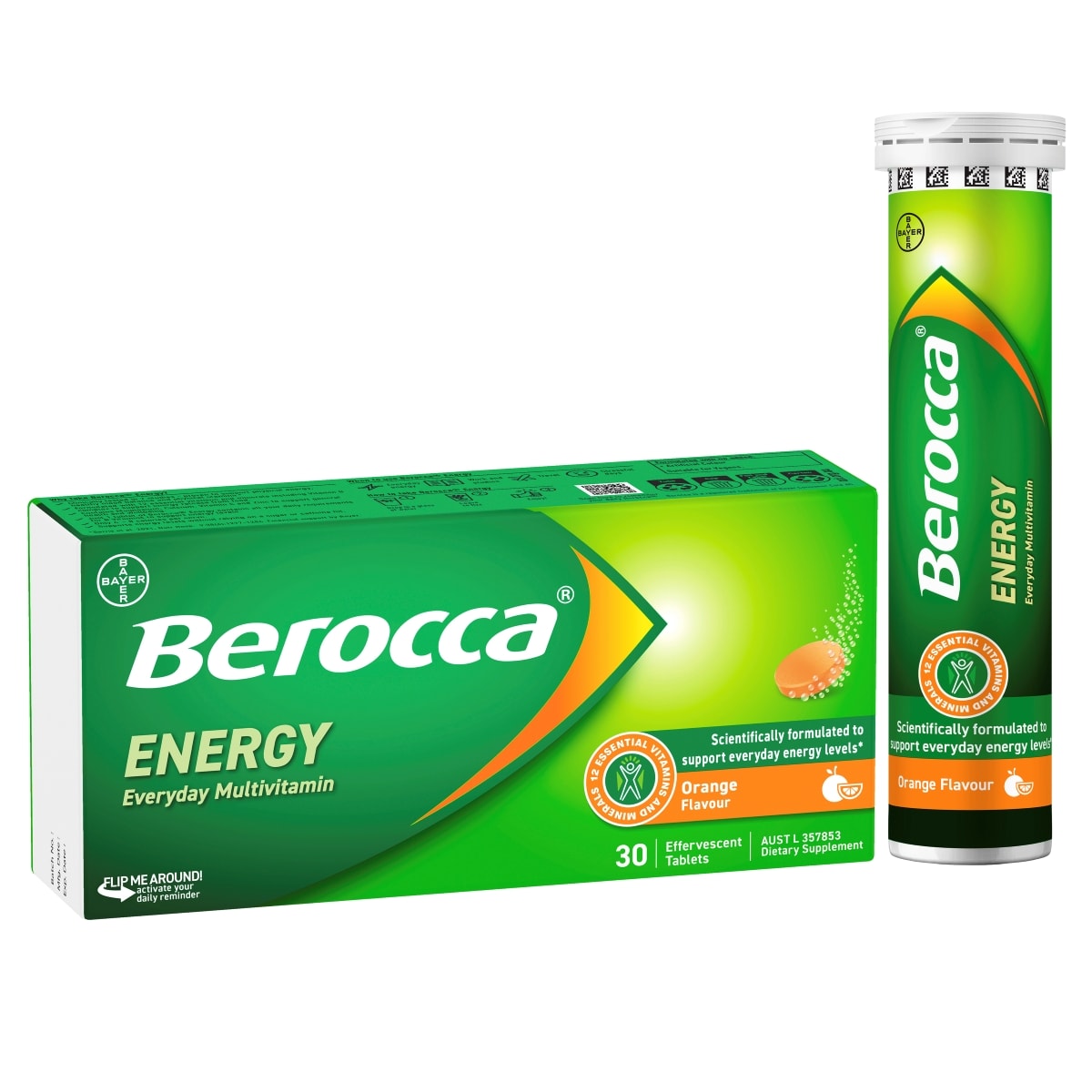 Berocca Orange Effervescent Tablets